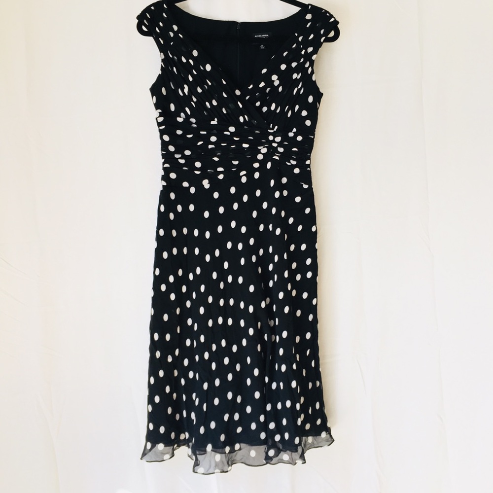 Adrianna Papell Petite Polka Dot Dress